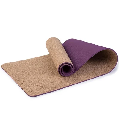 Erwachsene OEM ODM Karton benutzerdefinierte Farbe wasserdichte Pilates-Matten Kork TPE Yoga-Matte